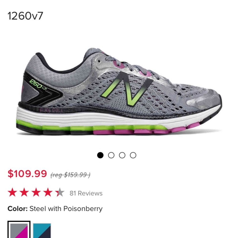 New Balance 1260 v 7 size 7.5 running shoe